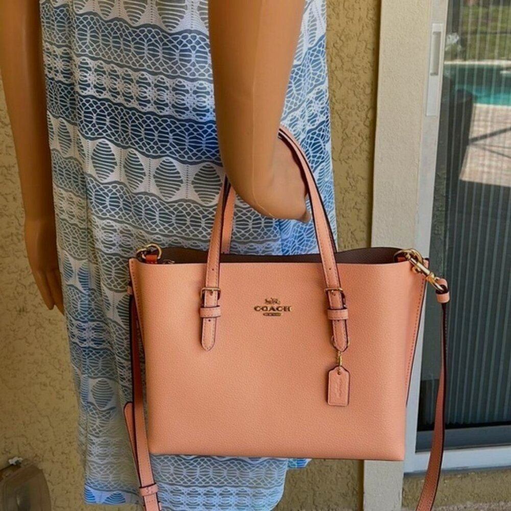 Coach C4084 Mollie Tote 25 Faded Blush - Picture 9 of 12